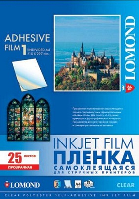   LOMOND PET_Self_Adhesive_Clear_Ink_Jet_Film 4 25 