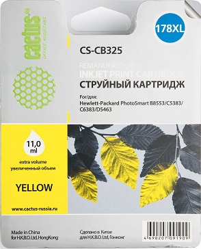  178XL Yellow _HP_C5383/6383/B-8553/109/110/209/210